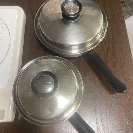 アムエイ  インダクションレンジ&中フライパン＆ミルクパン