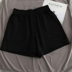 リラックスパンツ ショートパンツ ミニ丈 ブラック 春 夏 秋