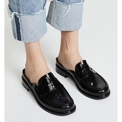 新品 ハンター 定価16,500円 バックレス ローファーの画像