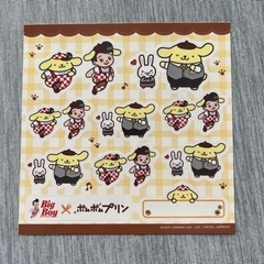 【譲渡先決まり】ポムポムプリン ビッグボーイコラボ シール