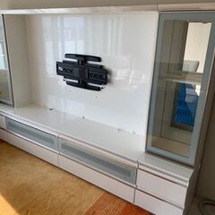 終 Pamouna テレビボード W262㎝ パモウナ／大塚家具 テレビ台 壁面