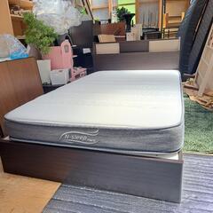 【福岡市近郊限定】ニトリ 収納付きセミダブルベッド Nスリープマ...