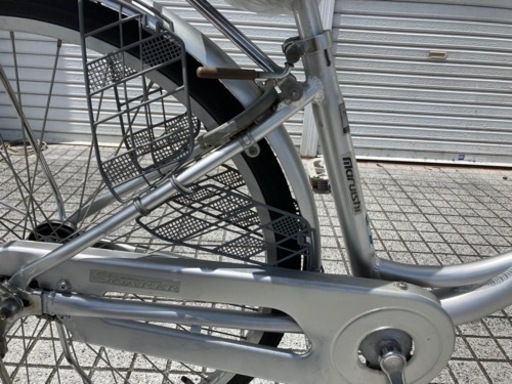 【26インチ自転車】マルイシ製　LEDオートライト付　変速なし　前カゴ、サドル新品❗️若林自転車　浜大津店　SALE中❗️