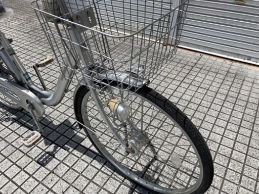【26インチ自転車】マルイシ製　LEDオートライト付　変速なし　前カゴ、サドル新品❗️若林自転車　浜大津店　SALE中❗️
