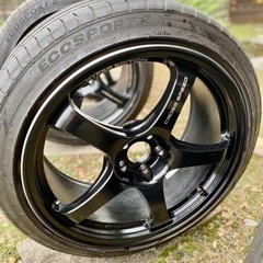 crossspeed cr5 F8.5J+45 Ｒ9.5J+45 5H100  F225/40r18 Ｒ245/40r18 プリウス/86/BRZ/インプレッサ/カロスポ/セリカなどの画像