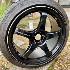 crossspeed cr5 F8.5J+45 Ｒ9.5J+45 5H100  F225/40r18 Ｒ245/40r18 プリウス/86/BRZ/インプレッサ/カロスポ/セリカなどの画像