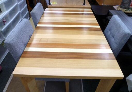椅子3脚　ダイニングセット 幅135×80cm 高さ70cm 木製 札幌 北20条店