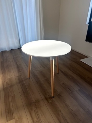円テーブル 80cm 白 ダイニングテーブル 丸テーブル