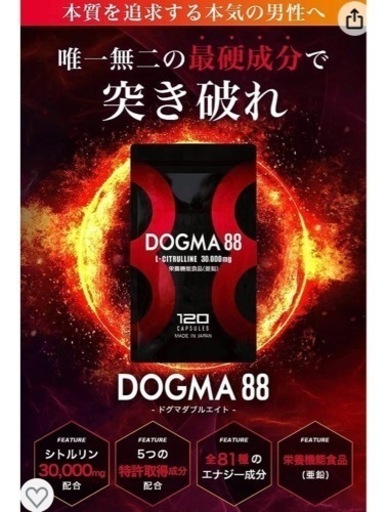 シトルリン 亜鉛 マカ 5大特許取得成分配合 DOGMA88 (ドグマ