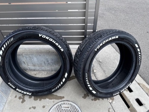タイヤ4本セット YOKOHAMA ホワイトレター