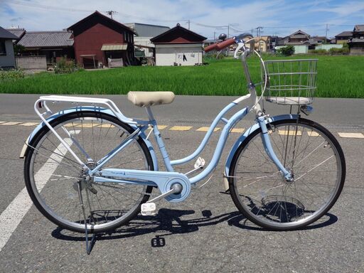 BONNEC MERCI 26インチ シングル 軽快車 水色 （199）