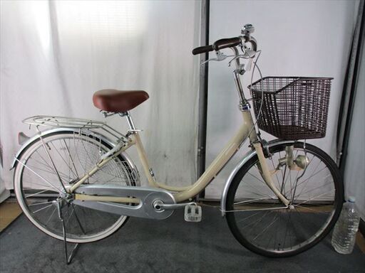 C958　限定特価　整備済み★ブリヂストン　カルーサ★ 中古自転車 【24インチ　アイボリー 】