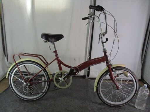 C960　★9000円★　折りたたみ中古自転車【20インチ　ブラウン 】