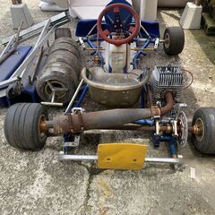 【直接引取限定】ゴーカート レーシングカート 部品取り ジャンク品 パーツの画像