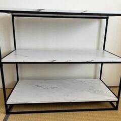 【LOWYA・ロウヤ】美品・ディスプレイラック・オープンシェルフ...