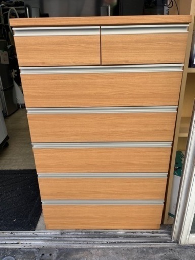 【美品】大川家具 6段チェスト タンス