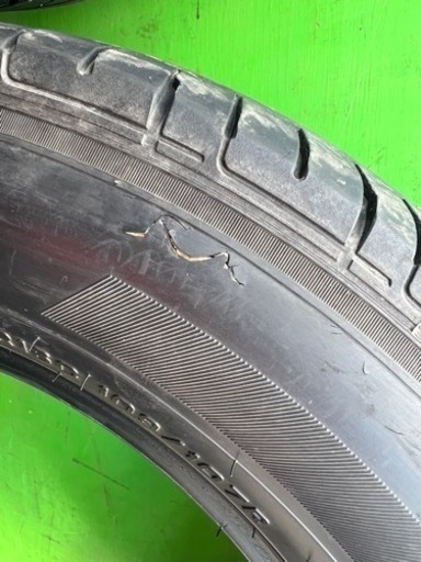 タイヤ4本 《 グッドイヤー 》 イーグル #1ナスカー [ 195/65R16 109/107R] 5分山★ 商用車 ホワイトレター