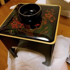 屠蘇器セット 漆器店 記念品 銀杯 和食器
