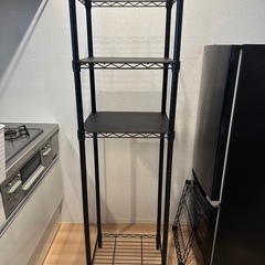 スチールラック　高さ158cm  ※板の高さ調節可能
