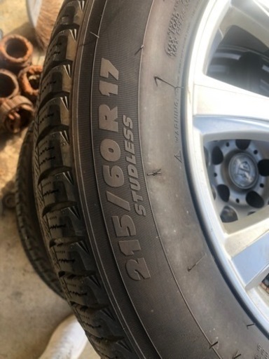 タイヤ 205/60R17 michelin アルミ ホイール付