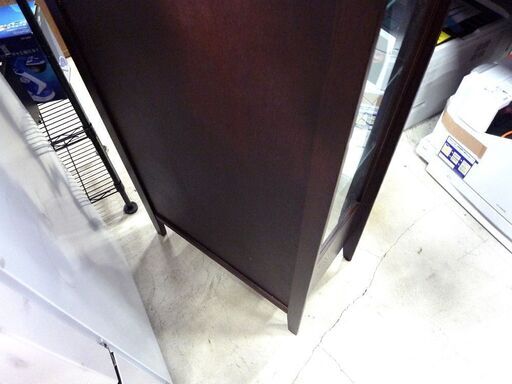 コレクションボード 高さ 117.5cm 背面ミラー コレクションケース 木目 札幌市東区 新道東店
