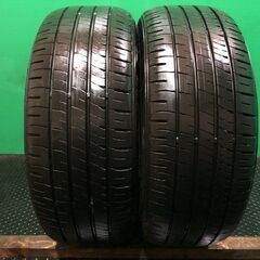 DUNLOP ENASAVE EC204 215/45R17 17インチ 夏タイヤ 2本 19年製 バリ溝 プリウス カローラツーリング レクサスCT等　(MTI267) 