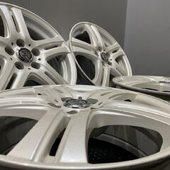 T.R.G 社外ホイール 16インチ 4本 6.5J5HPCD100+45 パールホワイト プリウス レクサスCT カローラスポーツ インプレッサ等　(VHA460) クレジットカード QR決済可能