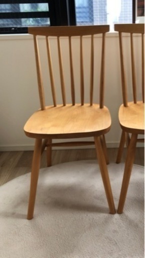 モモナチュラル 木製チェア