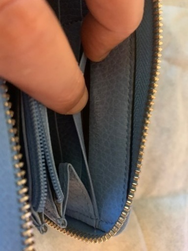 GUCCI グッチ 長財布 ラウンドファスナー GG マーモント メンズ レディース 男女兼用 レザー 本革 アクアブルー