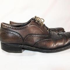 ユナイテッドアローズ　united arrows UNITED ARROWS　ウイングチップ　革靴　メンズシューズ　25.5cmの画像