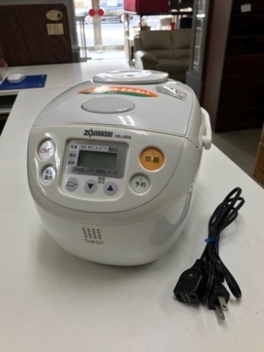 取引場所　南観音　A 2308-047 ZOJIRUSHI マイコン炊飯ジャー　2009年製　NS-UB 05 3合炊き　汚れ　キズあり　動作確認済み