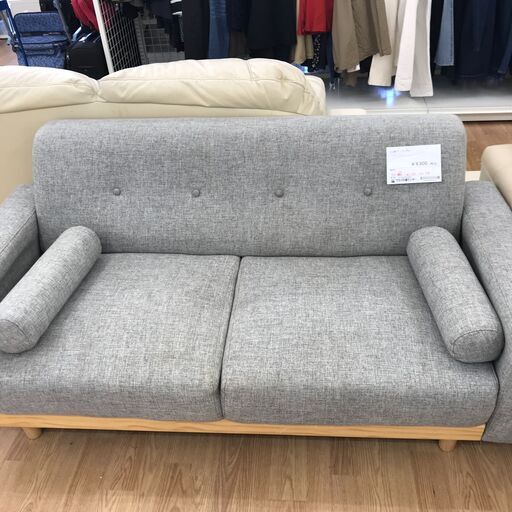 ★ジモティ割あり★  ソファ グレー H120×W153×D74 クリーニング済み KJ2452