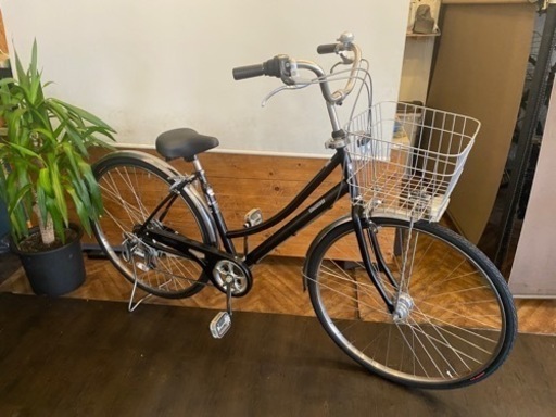 SALE！通常価格より¥1000引き！【LEDオートライト】6段　27インチ自転車　ブラック