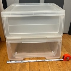 【決まりました】収納ケースx2 お譲りします