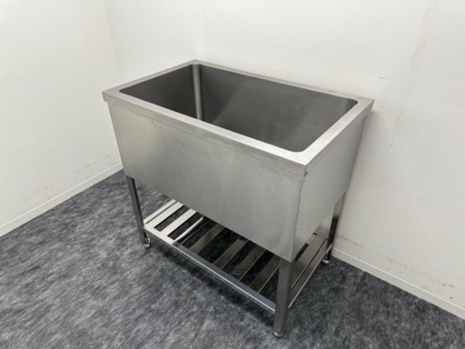 ドックバス　トリミング用　業務用　ステンレス　１槽シンク流し台　ペット浴槽　W９００ｘD５５０ｘH９００ｍｍ