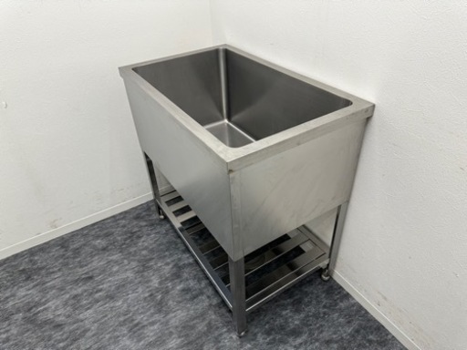 ドックバス　トリミング用　業務用　ステンレス　１槽シンク流し台　ペット浴槽　W９００ｘD５５０ｘH９００ｍｍ
