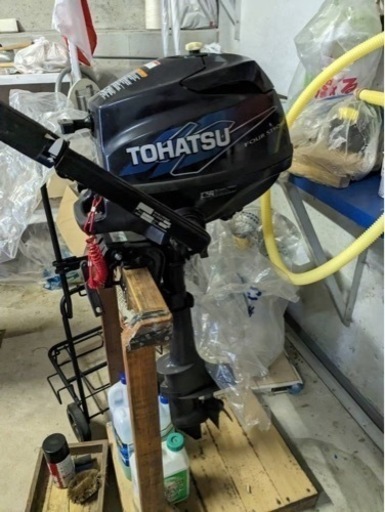 新品未使用 ボート 二馬力エンジン魚探付き