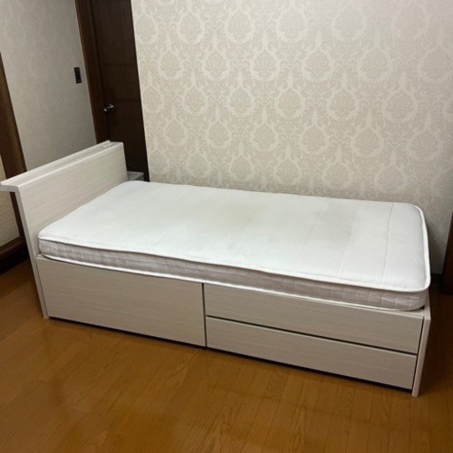 シングルベット、マットレスセット　　送料組み立て込み