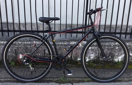 特選＜新品同様美品！＞DCM・クロスバイク・ブラック 700C・シマノ6段変速 タイヤ・700×32C・ピカピカで綺麗！