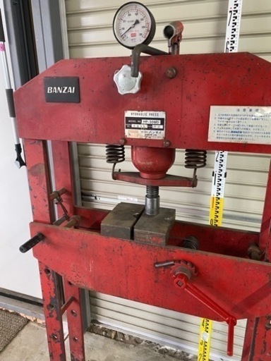 油圧プレス　マサダ　ジャッキ　工具　整備　ガレージ用品