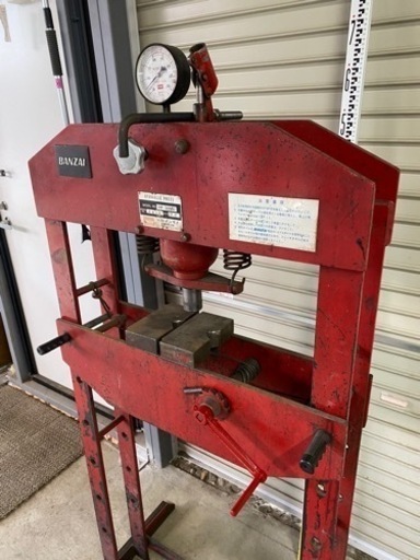 油圧プレス　マサダ　ジャッキ　工具　整備　ガレージ用品