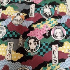 鬼滅の刃　キルティング生地