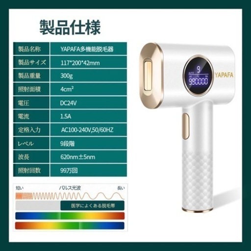 ＹＡＰＡＦＡ　IPL多機能脱毛器