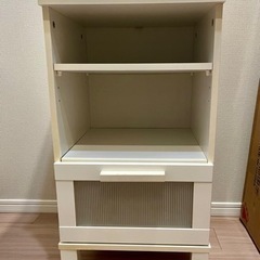 収納家具(木製-白) 41(幅) x 40.5(奥行) x 72...