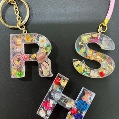 いろいろワークショップ:イニシャルキーホルダー