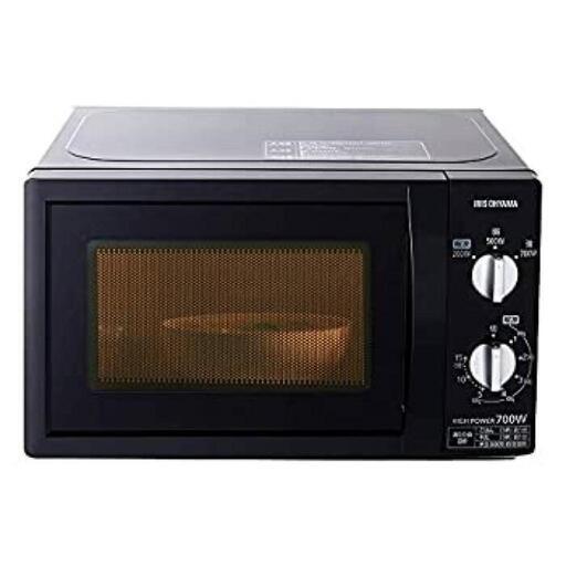 【新品】アイリスオーヤマ 電子レンジ 17L ターンテーブル 単機能 出力3段階  ブラック PMB-T176-6\n