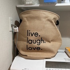 ランドリーバスケット　ベージュ　楽天