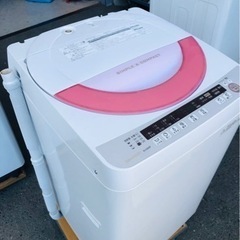 30日迄！送料無料★シャープ 6kg 洗濯機【ES-GE60N-P】 シャープ SHARP ES-GE60N-P [全自動洗濯機(6.0kg)