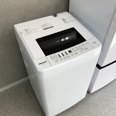 ご成約済み🤝🏻 ☑︎配送/設置無料👏🏻 2020年製 超美品✨ ハイセンス 洗練された艶ホワイト⚪️  一人暮らし家電セット✨の画像