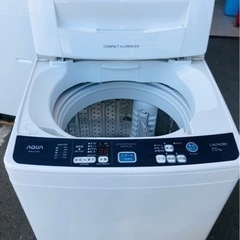 福岡市内配送設置無料　AQUA 洗濯機　AQW-H71 7kg